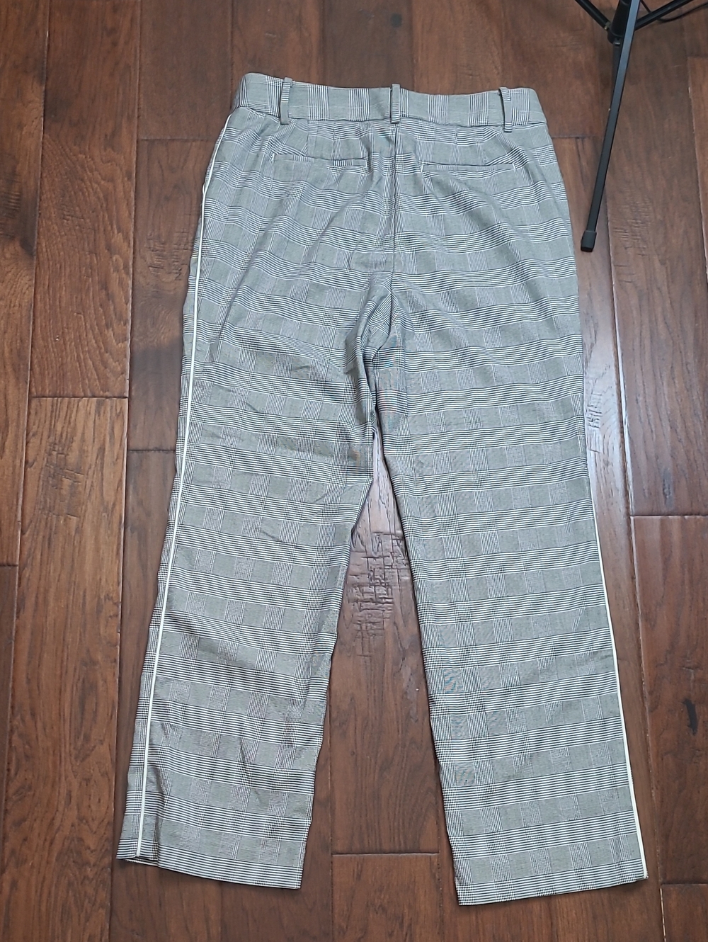 Talbots Black & White Plaid Southampton Straight Leg Pants Size 12 - Picture 2 of 9